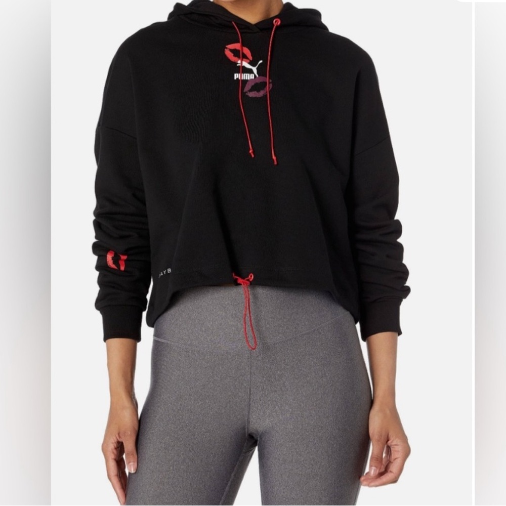Puma x Maybelline Cropped Hooded Sweatshirt